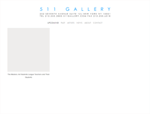 Tablet Screenshot of 511gallery.com